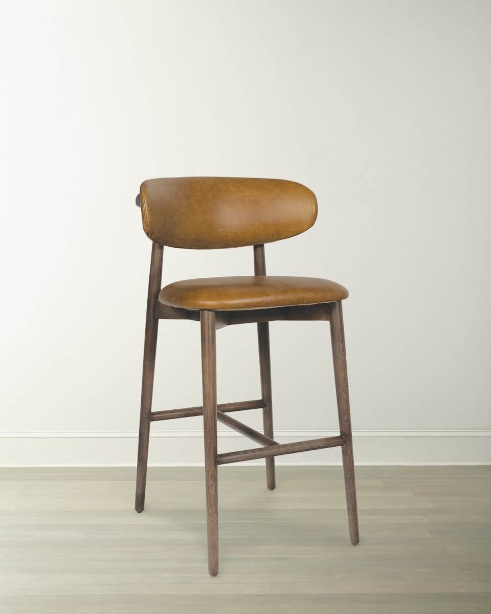 Ethan Leather 30" Bar Stool